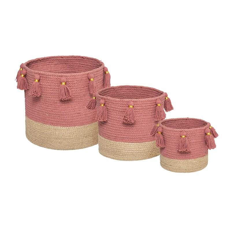 Panier KALIA coloris rose