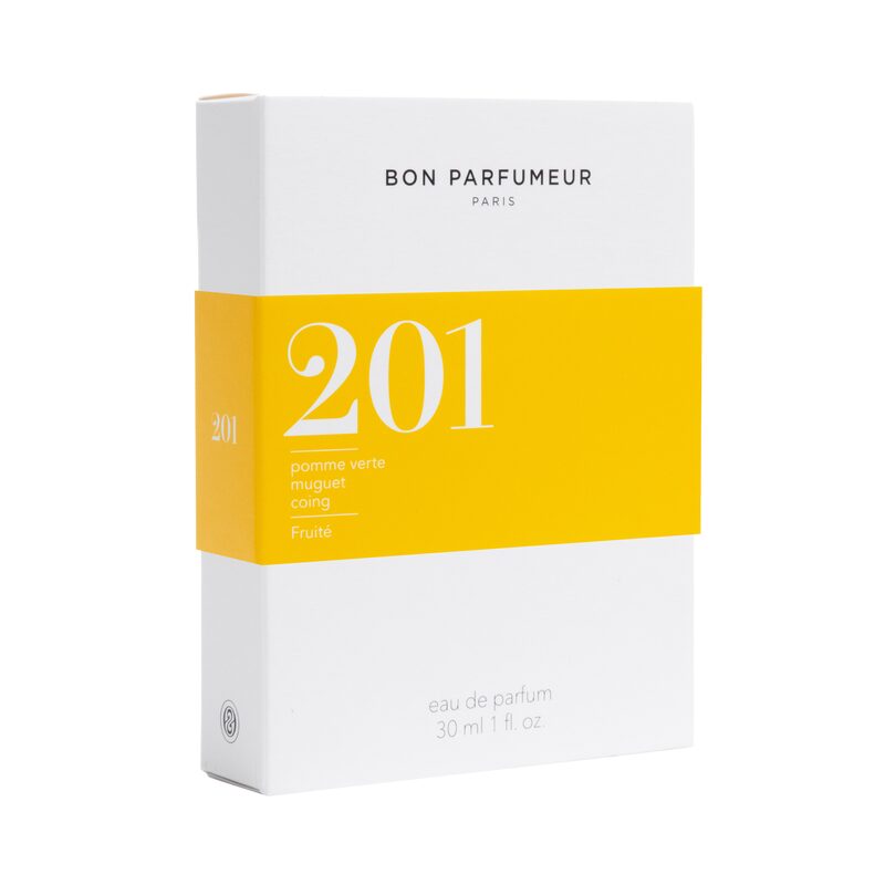 Parfum 201 pomme verte, muguet, poire