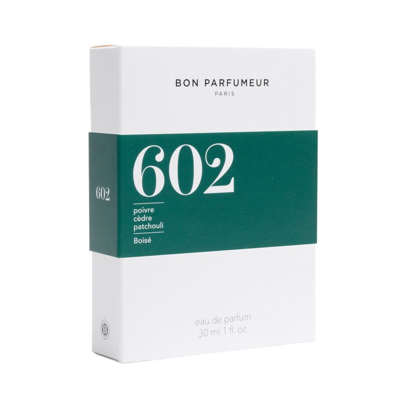 Parfum 602 poivre, cèdre, patchouli