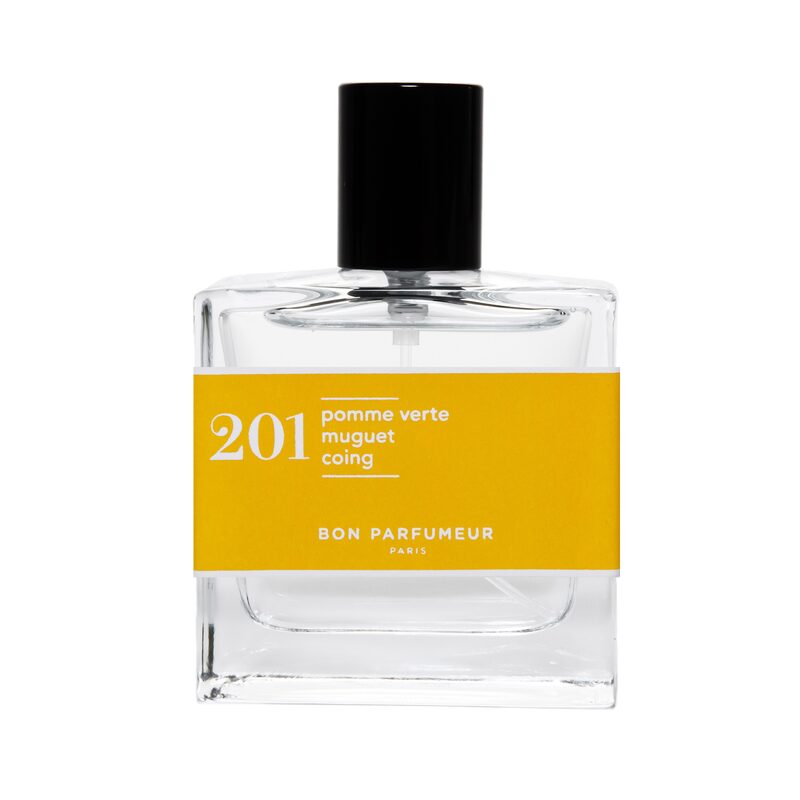 Parfum 201 pomme verte, muguet, poire