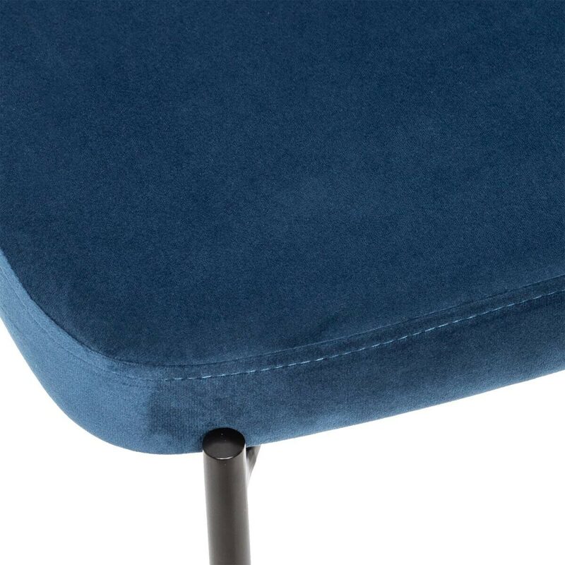 Tabouret de bar ROSIE coloris bleu foncé