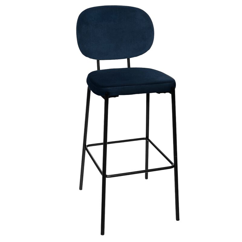 Tabouret de bar ROSIE coloris bleu foncé