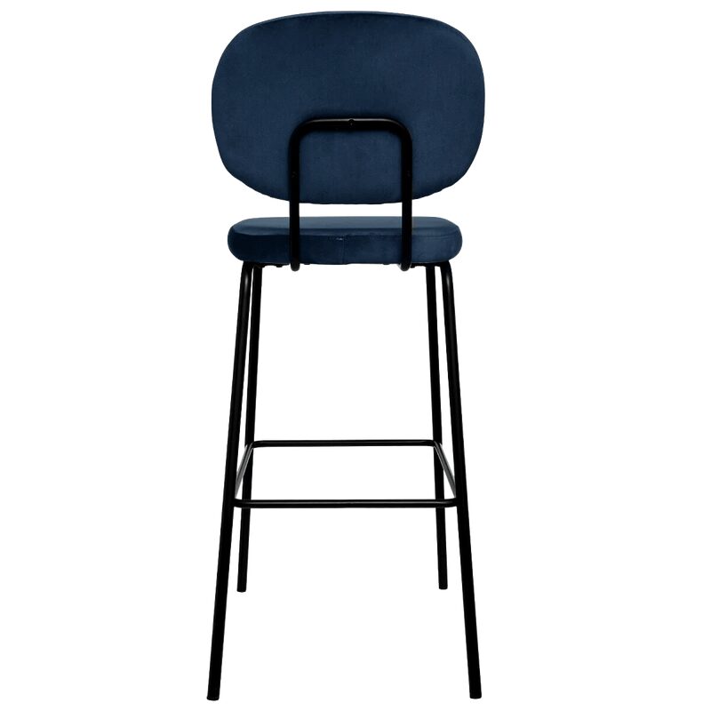 Tabouret de bar ROSIE coloris bleu foncé