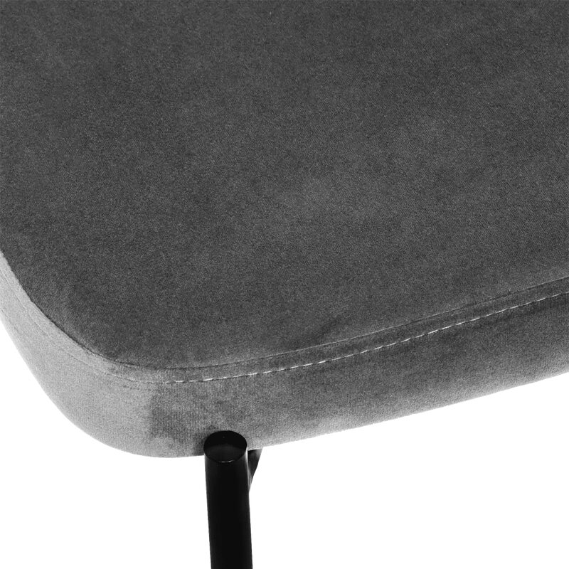 Tabouret de bar ROSIE coloris gris foncé