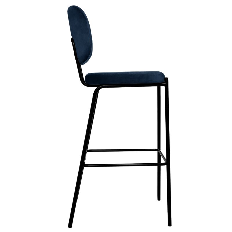Tabouret de bar ROSIE coloris bleu foncé