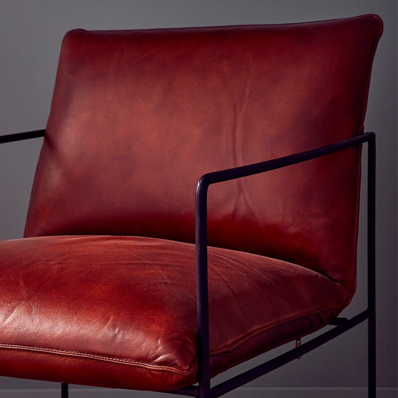 Fauteuil STEVE coloris cognac
