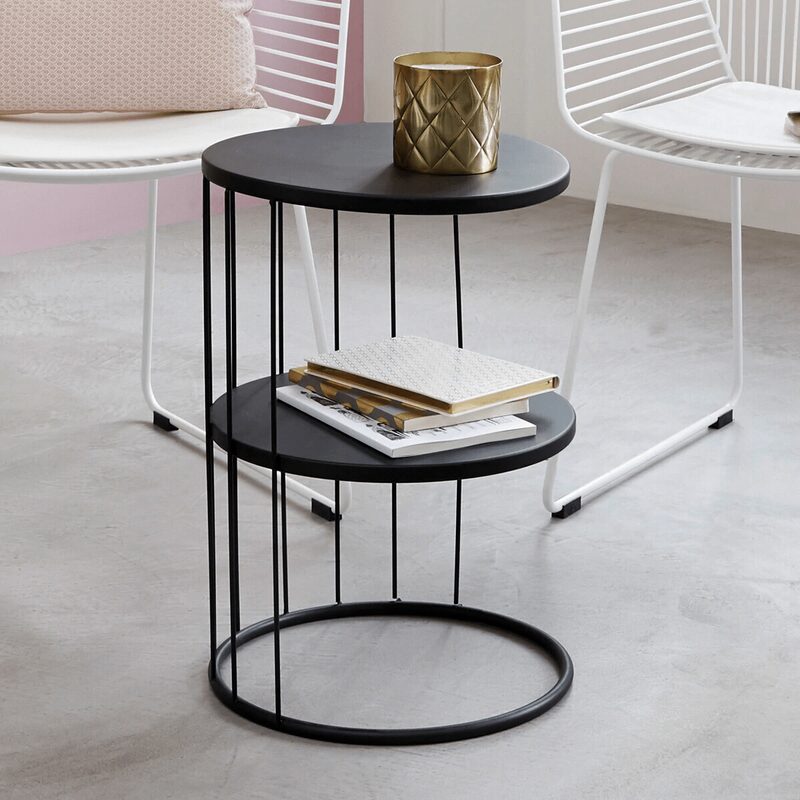 Table d'appoint JOYCE coloris noir