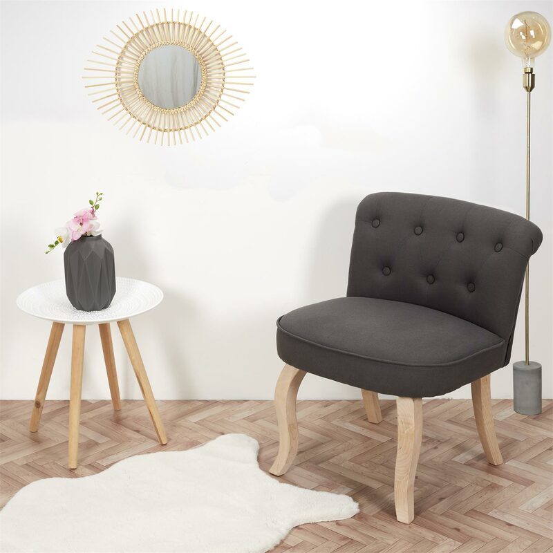 Fauteuil LORETTE coloris gris foncé