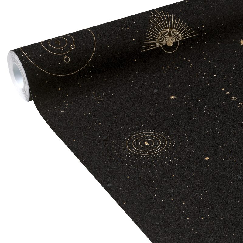 Papier peint intissé CELESTE coloris noir