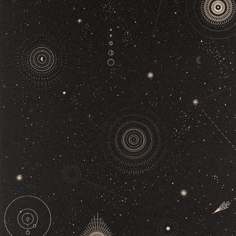 Papier peint intissé CELESTE coloris noir