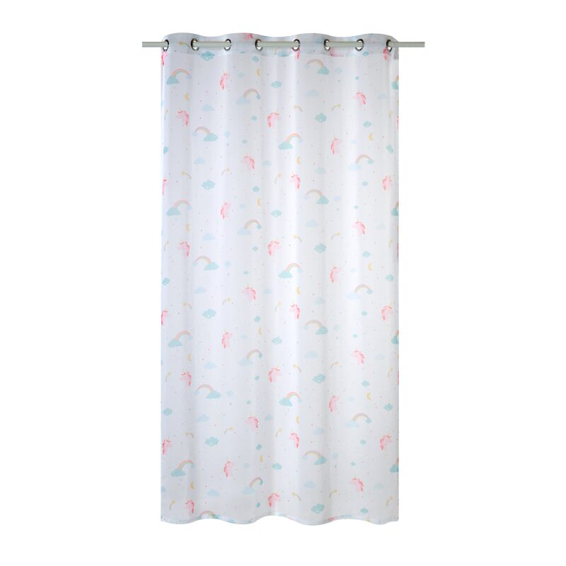 Voilage LICORNE coloris multicolore 140 x 240 cm