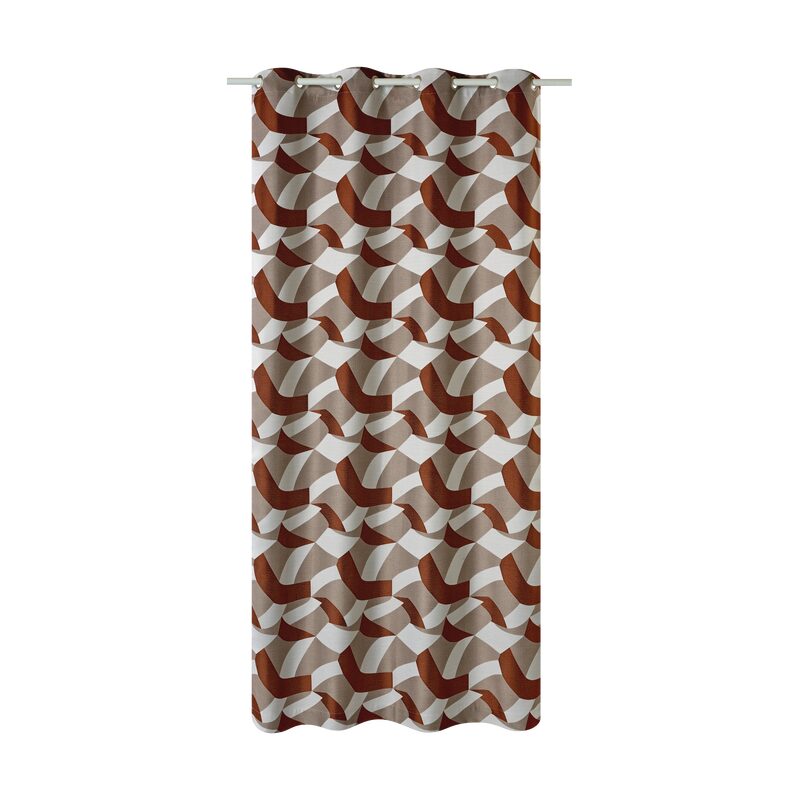 Rideau RUBA coloris brun 140 x 260 cm