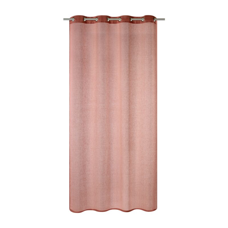 Voilage Lin LINAE coloris rose des sables 140 x 260 cm