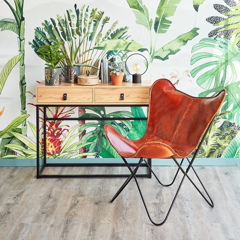 Fauteuil SHELBY coloris cognac
