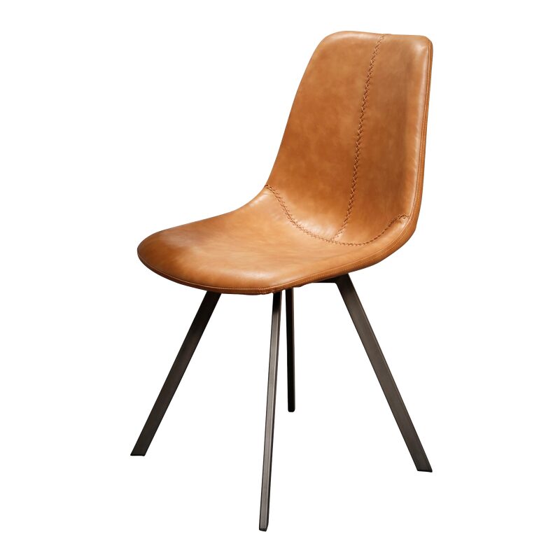 Chaise ZIGGY coloris cognac