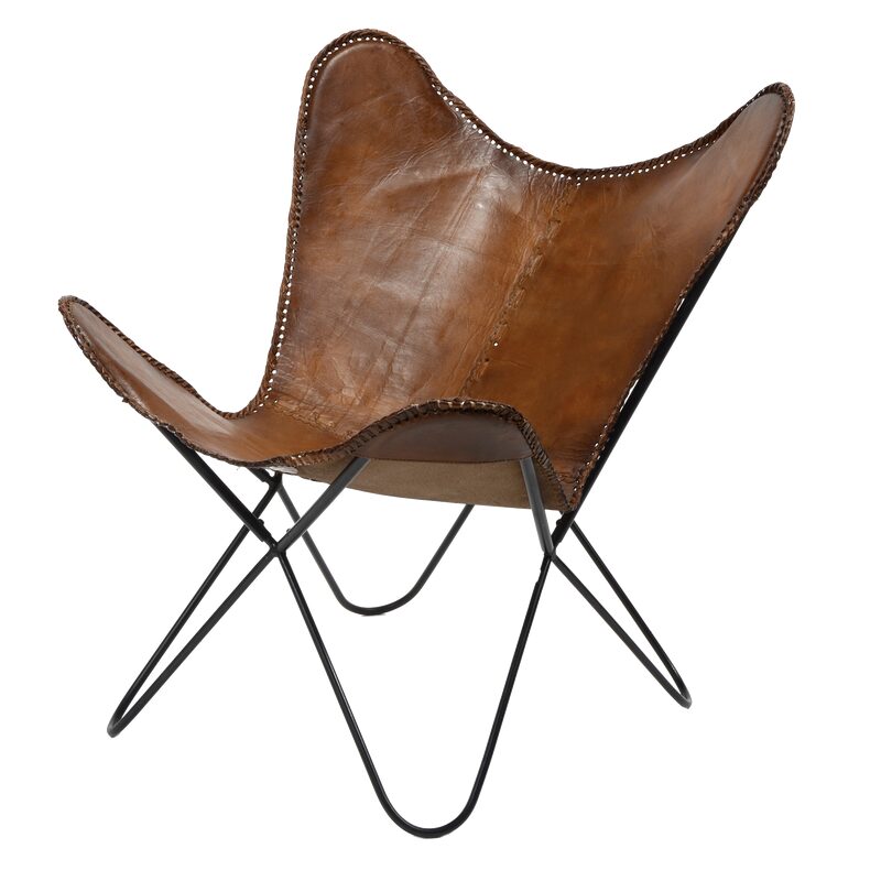 Fauteuil SHELBY coloris cognac