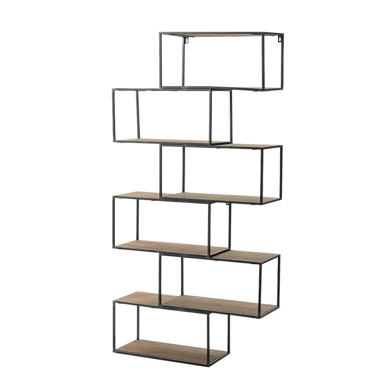 Etagère STILES coloris brun et noir
