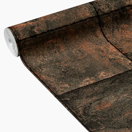 Papier peint intissé DIESEL coloris rouille