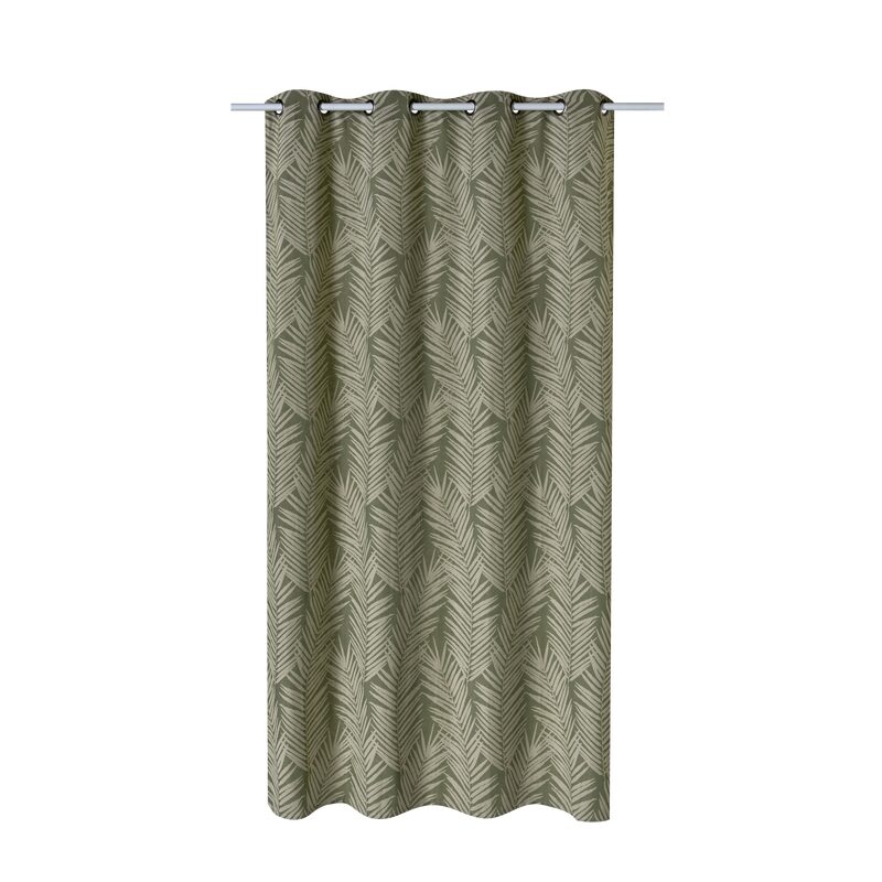 Rideau Lin TASMANIE coloris olive 135 x 245 cm
