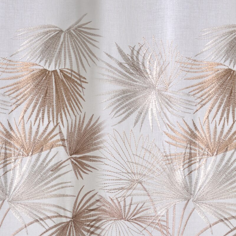 Voilage PALMETA coloris ivoire doré 140 x 240 cm