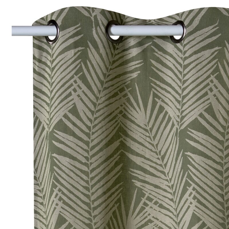 Rideau Lin TASMANIE coloris olive 135 x 245 cm