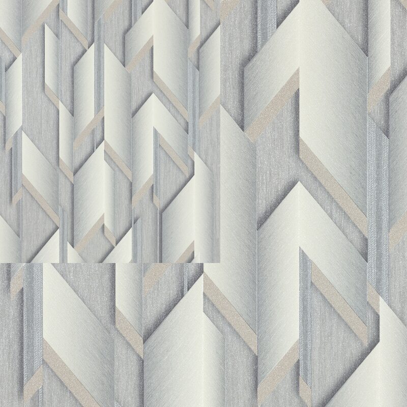 Papier peint intissé NIKOLAI coloris gris perle