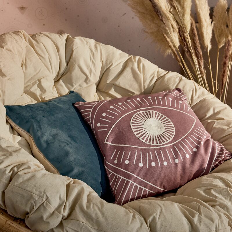 Coussin COSTA coloris rouge 45 x 45 cm