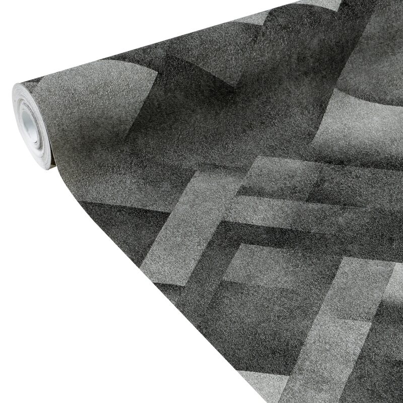 Papier peint intissé MISHAN coloris anthracite