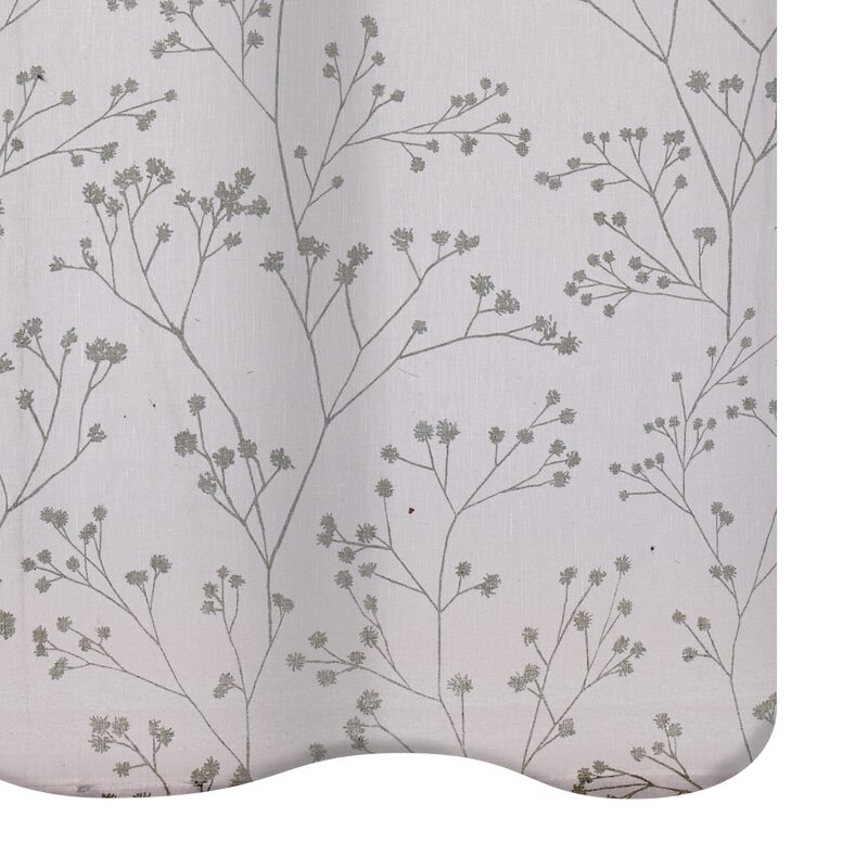 Voilage Lin KALAE coloris eucalyptus 140 x 260 cm