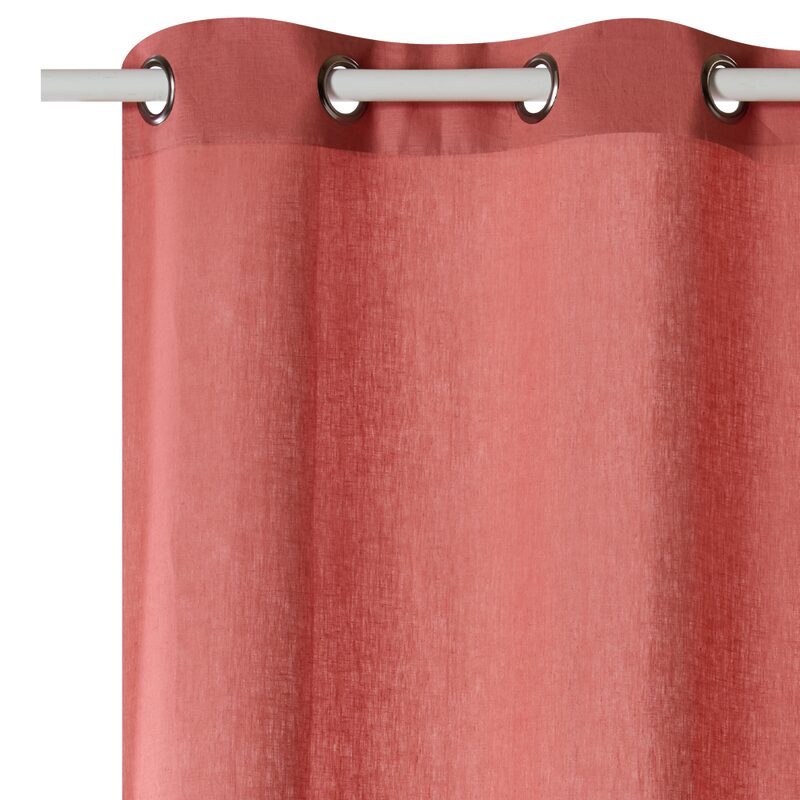 Rideau Lin LINNEO coloris rose des sables 140 x 280 cm