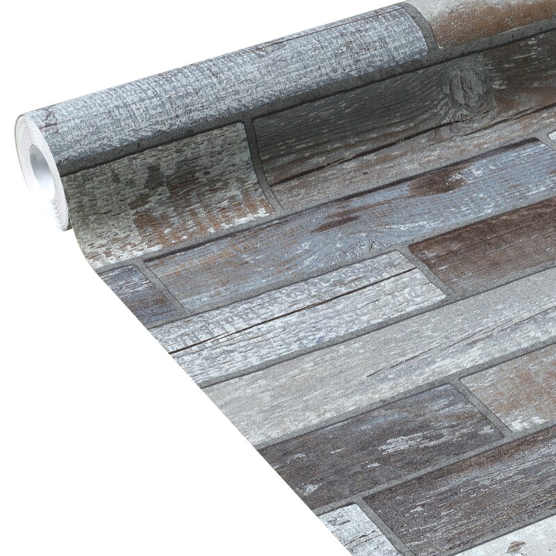 Papier peint intissé YARREN coloris gris béton