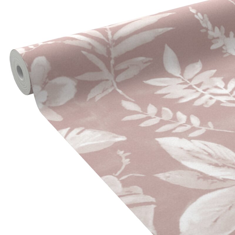 Papier peint intissé CARIENA coloris rose poudré