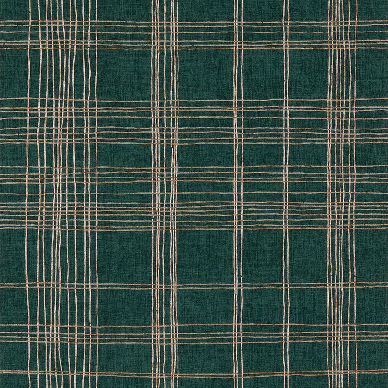 Papier peint intissé NEW YORK LINES X METROPOLITAN STORIES coloris vert anglais