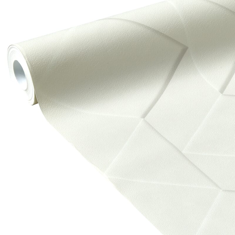 Papier peint intissé SHANKARA coloris blanc