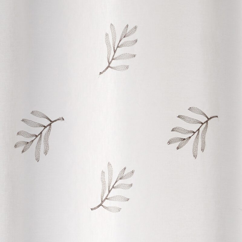 Voilage EMBLEAS coloris gris 140 x 240 cm