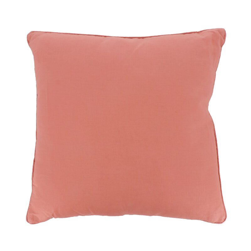 Coussin LINNEO coloris rose des sables 45 x 45 cm