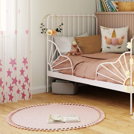 Tapis SANA coloris rose clair 90 cm