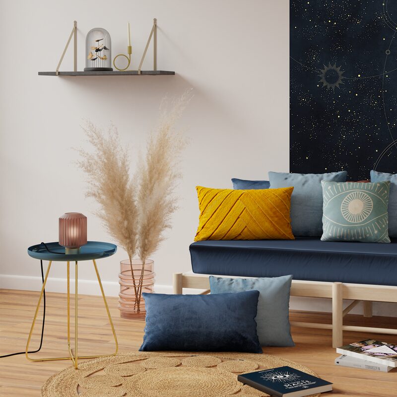 Table ODEON coloris bleu nuit