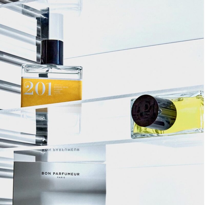 Parfum 201 pomme verte, muguet, poire