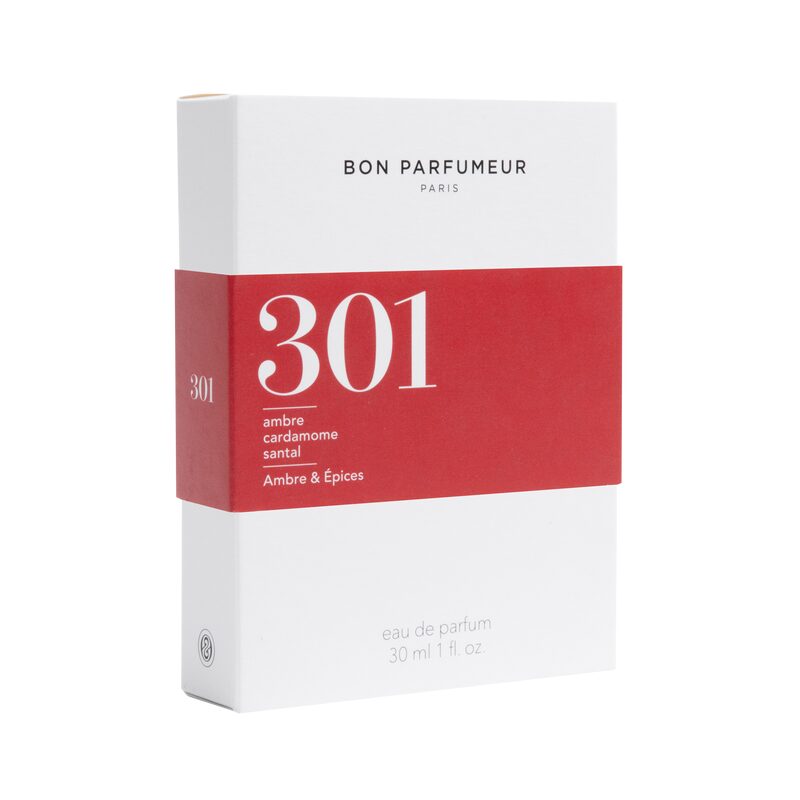 Parfum 301 santal, ambre, cardamome