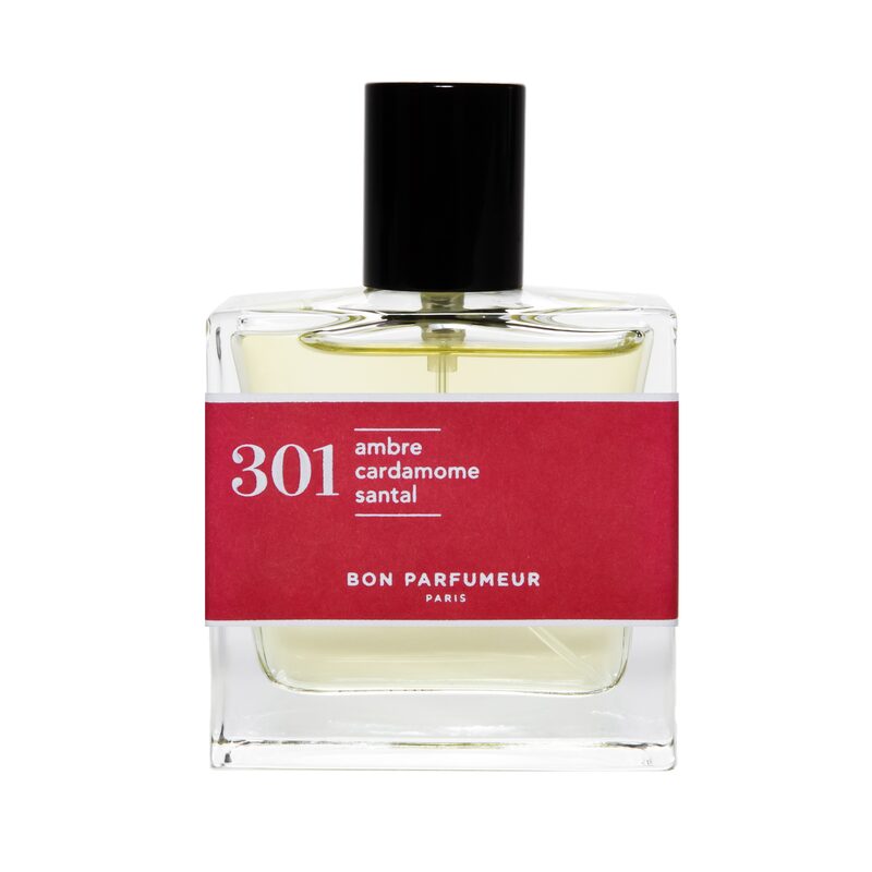 Parfum 301 santal, ambre, cardamome