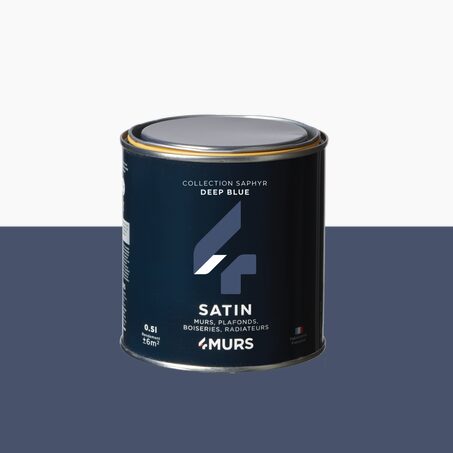 Saphyr Peinture Peinture deep blue Satiné 0,5 L