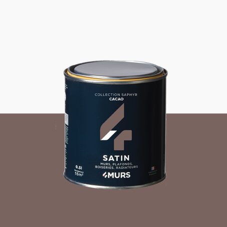 Saphyr Peinture Peinture cacao Satiné 0,5 L