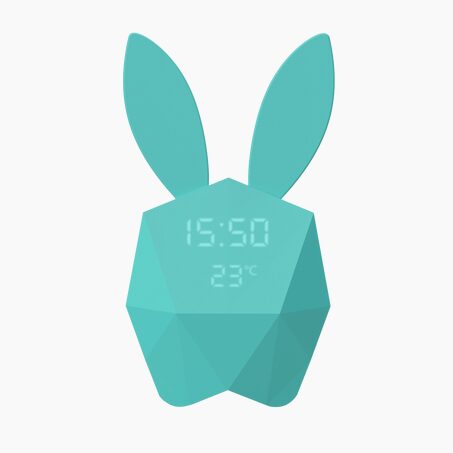 Réveil CUTTY CLOCK RABBIT coloris bleu