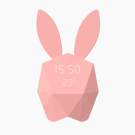 Réveil CUTTY CLOCK RABBIT coloris rose