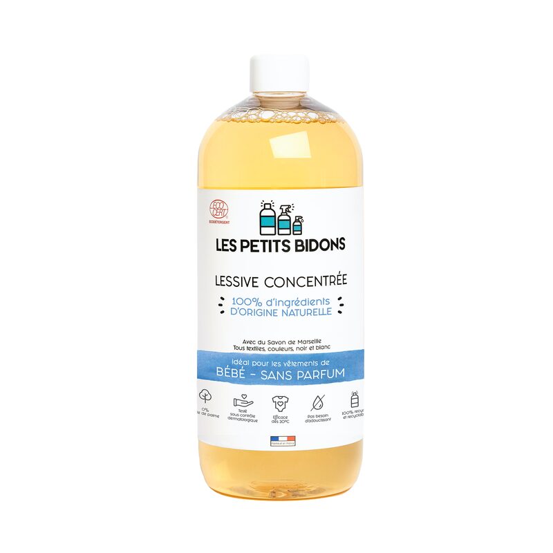 Lessive BIDON BEBE SANS PARFUM coloris bleu
