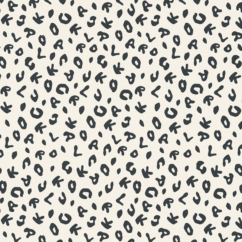 Papier peint intissé KARL LAGERFELD LEOPARD coloris noir