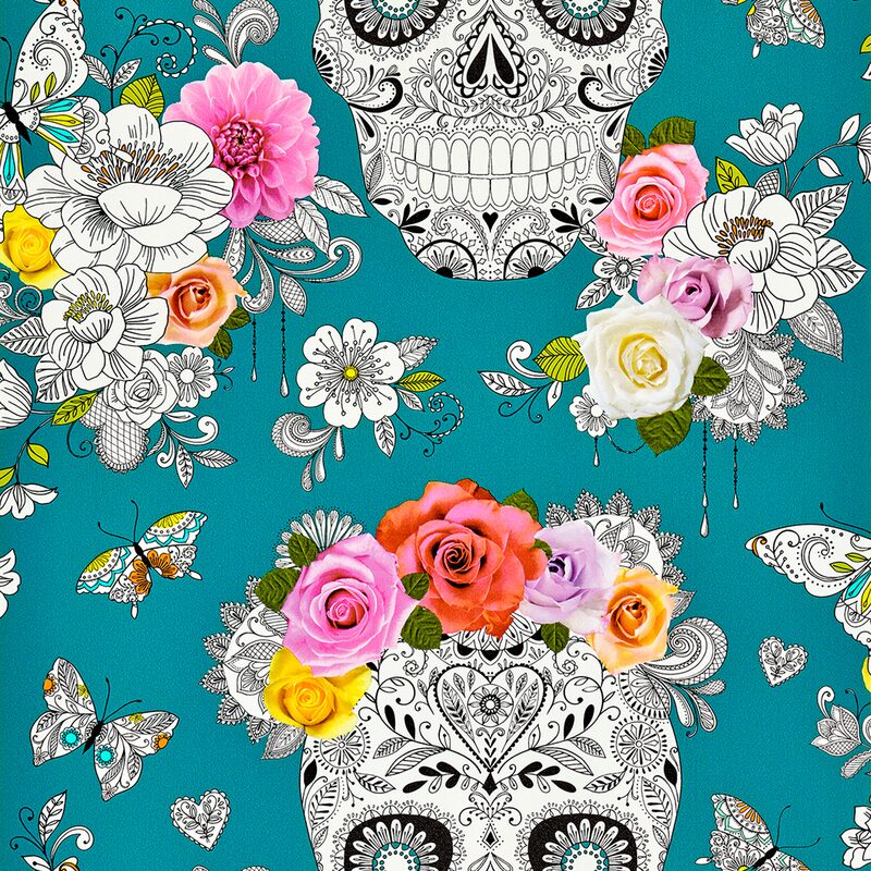 Papier peint intissé CATRINA coloris multicolore