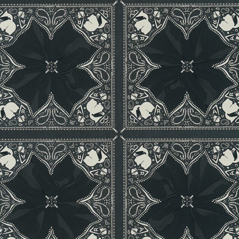 Papier peint intissé KARL LAGERFELD KALEIDOSCOPE coloris noir