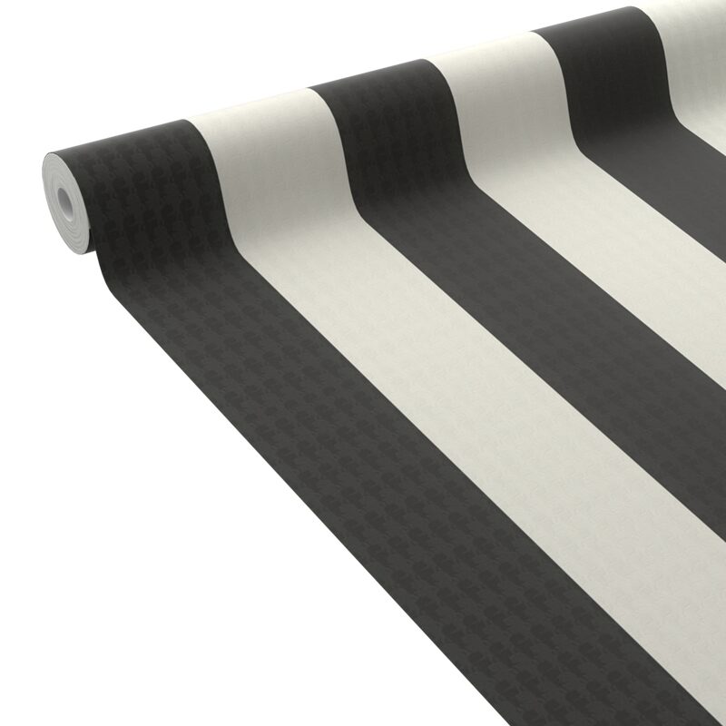 Papier peint intissé KARL LAGERFELD STRIPES coloris noir